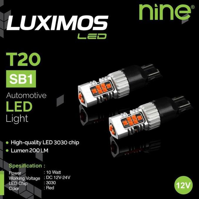 LUXIMOS NINE LED LAMPU STOP REM MOBIL HONDA BRIO T20 SB1