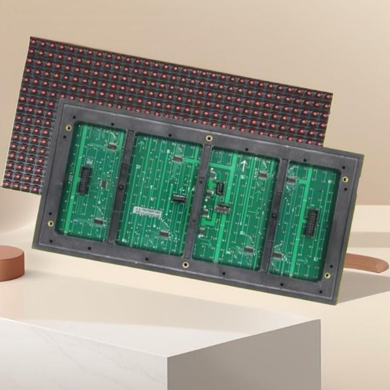 led running text module P10 merah dip outdoor