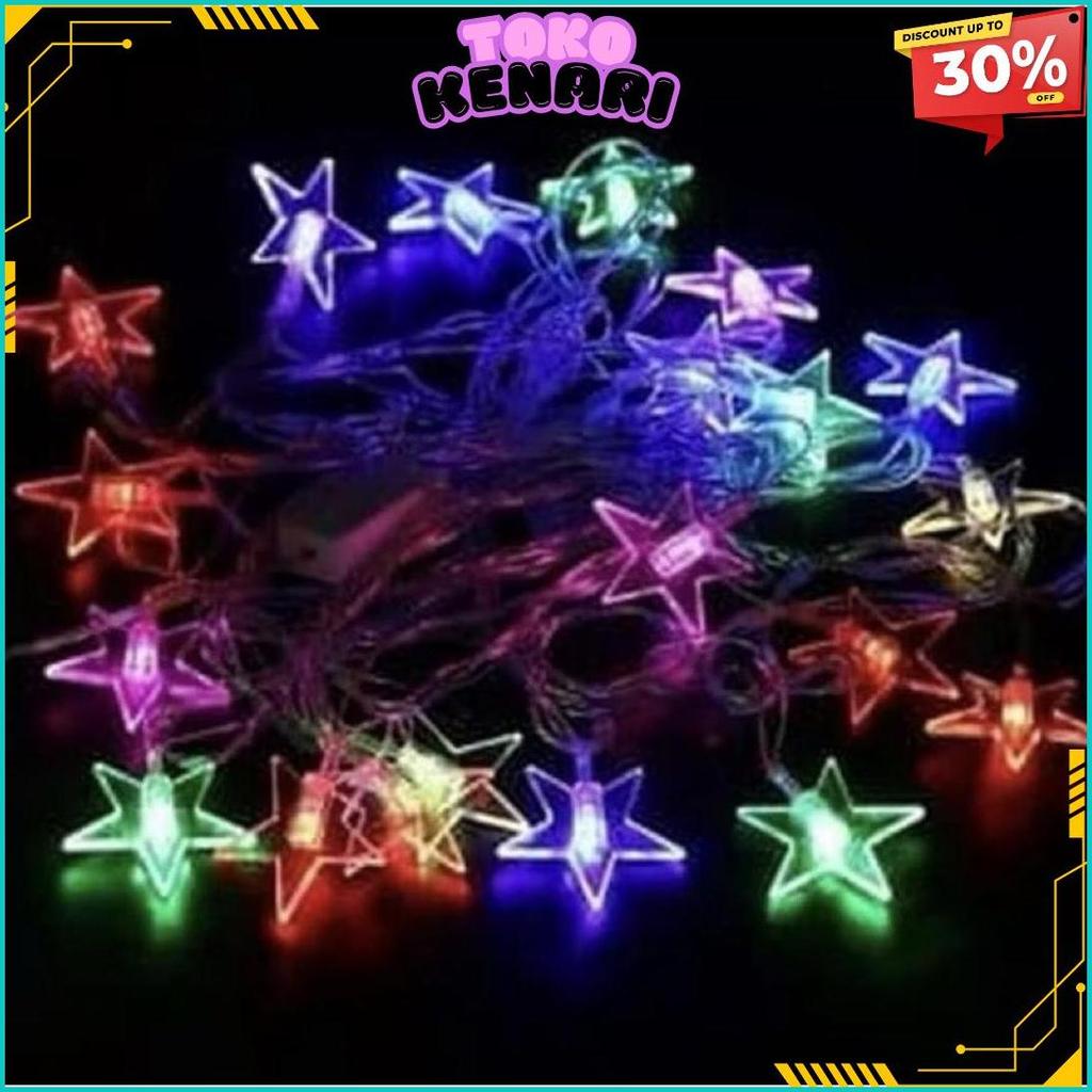 Lampu Tumblr Bintang +- 10Meter Lampu Hias Lampu Natal / Lampu Tumbler Bintang Cod