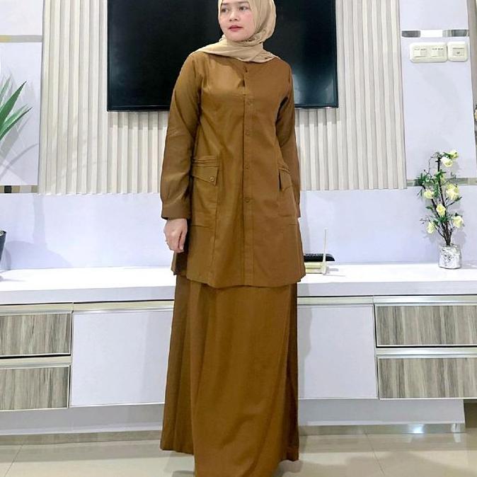 Stelan Rok Pemda Asn Baju Dinas Seragam Kerja Pemda ASN Bahan Toyobo Fodu Setelan Blazer Wanita