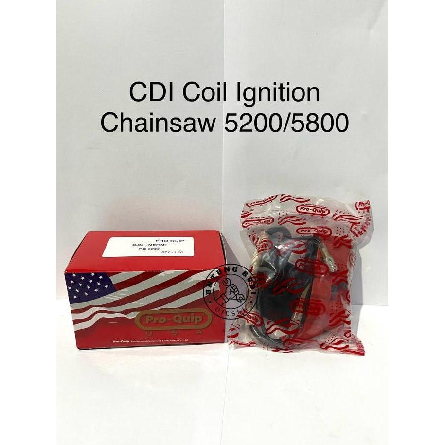 CDI 5200 5800 ProQuip Ignition Coil Chainsaw Gergaji Mesin Senso 20 22 24 inch