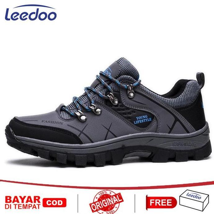 Leedoo Sepatu Hiking / Sepatu Gunung Sepatu Outdoor Pria Antiselip MH202
