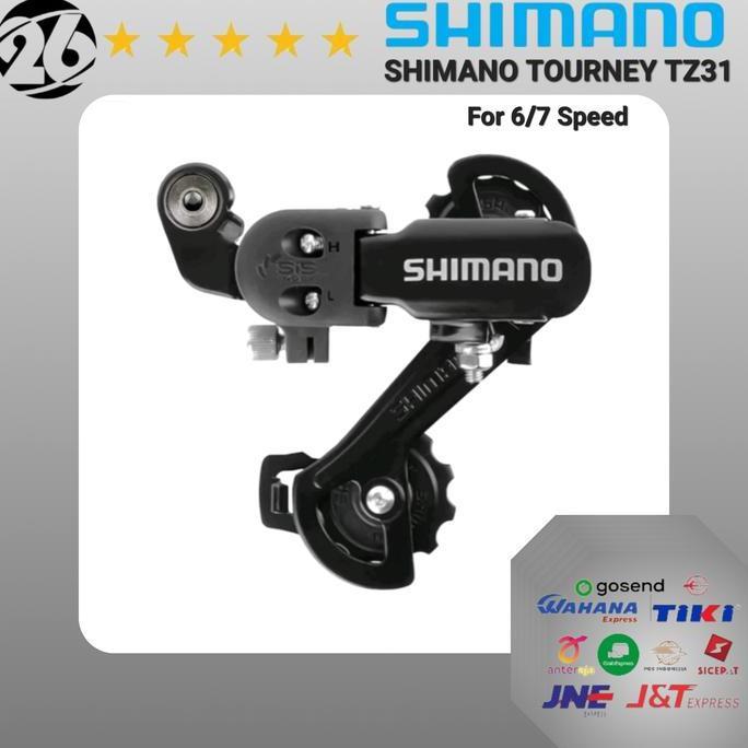 TERLARIS - RD Rear Derailleur Sepeda SHIMANO TOURNEY TZ31 6 7 Speed Original