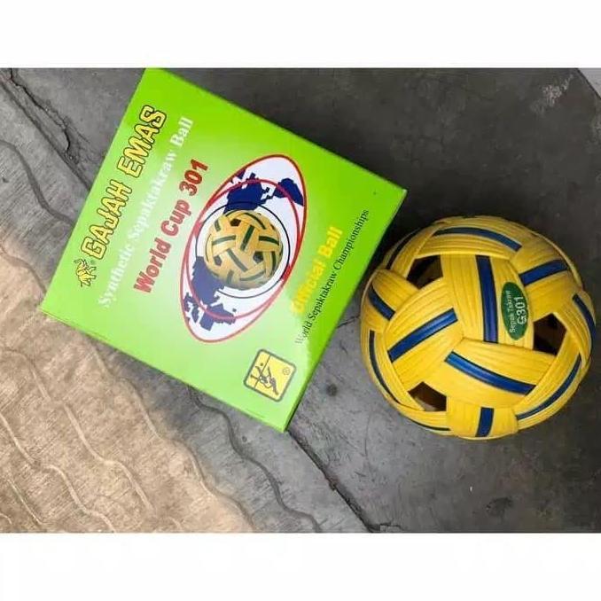 BOLA TAKRAW GAJAH EMAS WORLD CUP 301 ORIGINAL 100%