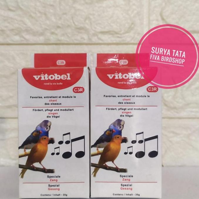BEBAS ONGKIR - C3R VITOBEL vitamin untuk stamina & suara burung kicau love bird kenar