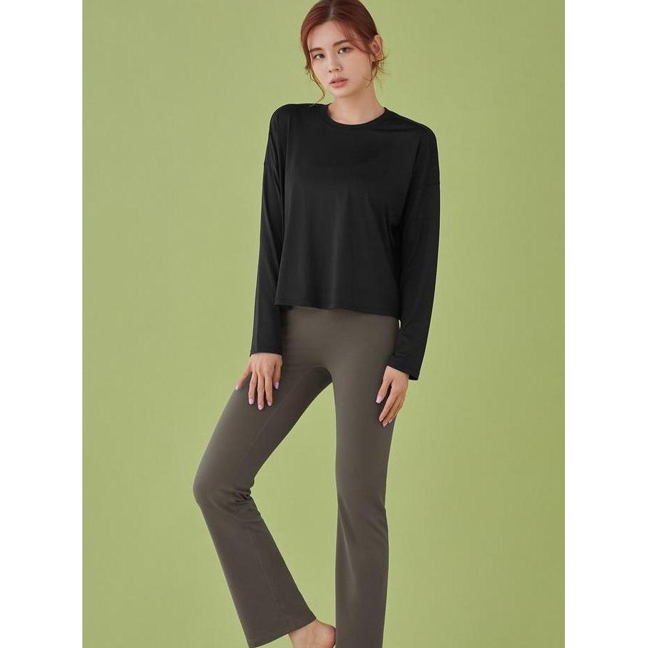 [Minne] STL Essence Crop Overfit / Atasan Olahraga Wanita Lengan Panjang STL Essence