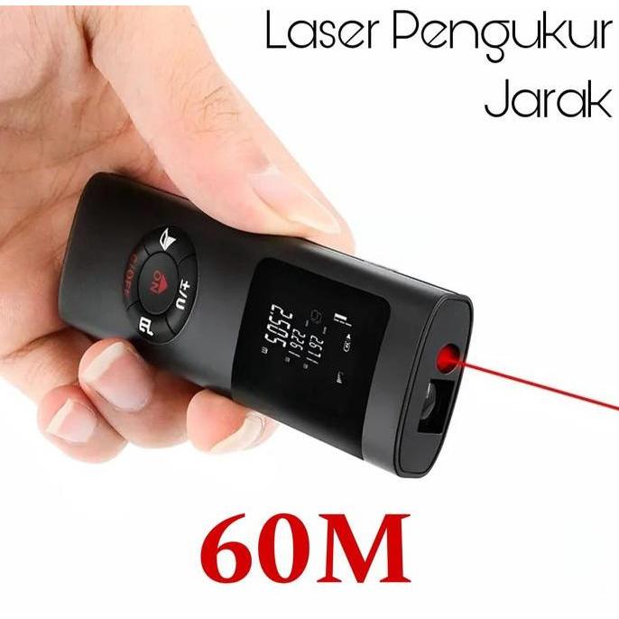 Meteran Laser Digital-Meteran Laser Mini-Laser Pengukur Jarak 60M