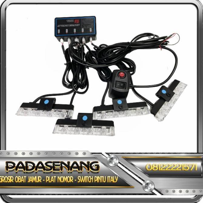Lampu LED Strobo Grill/Lampu LED Strobo Set/LED Strobo 4 Titik++++....