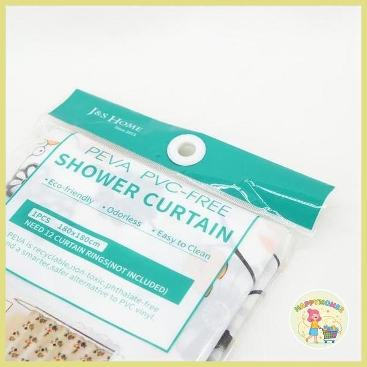 (HMOM2) TIRAI KAMAR MANDI TEBAL  PATTERN BUNGA TIRAI KAMAR MANDI WATERPROOF KESUKAAN BUNDA MAMA MOMS