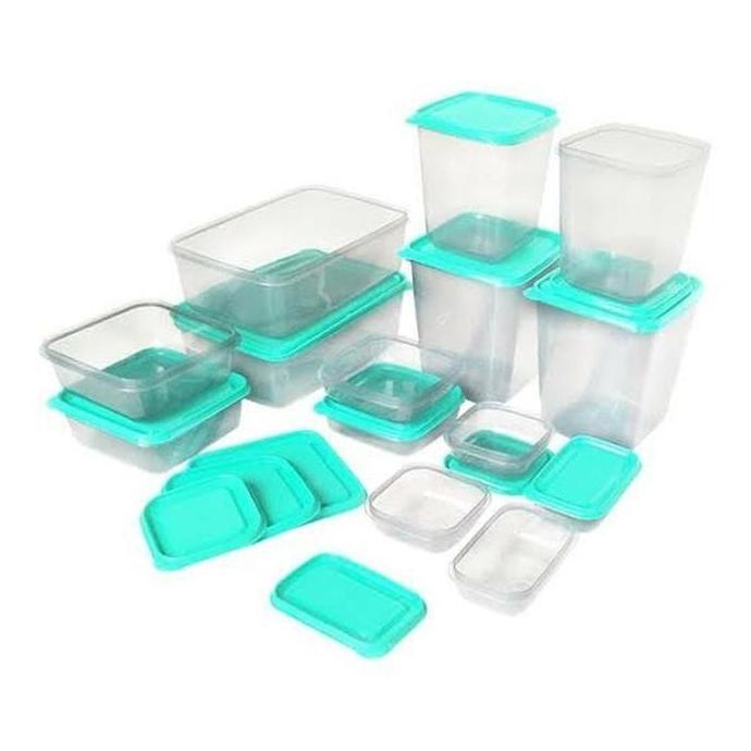 TOPLES PLASTIK 14 PCS WADAH PLASTIK MAKANAN WADAH SAYURAN BOX BUAH