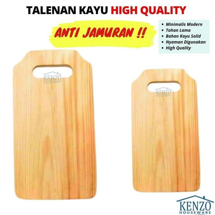 Talenan Kayu Besar Persegi Kotak