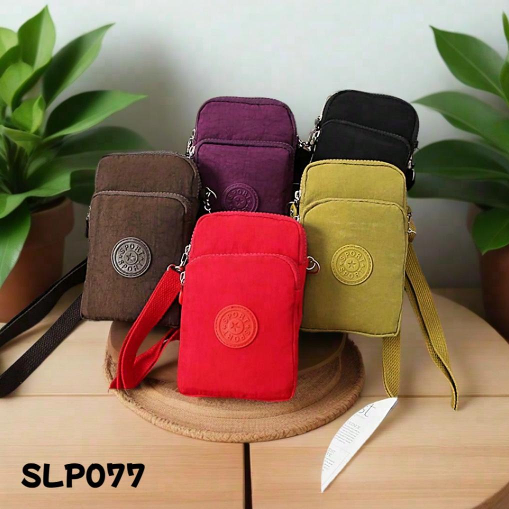 Pouch Hp Wanita Anti Air Tas Selempang Mini Nilon Impor Dompet Handphone Cewek Waterproof