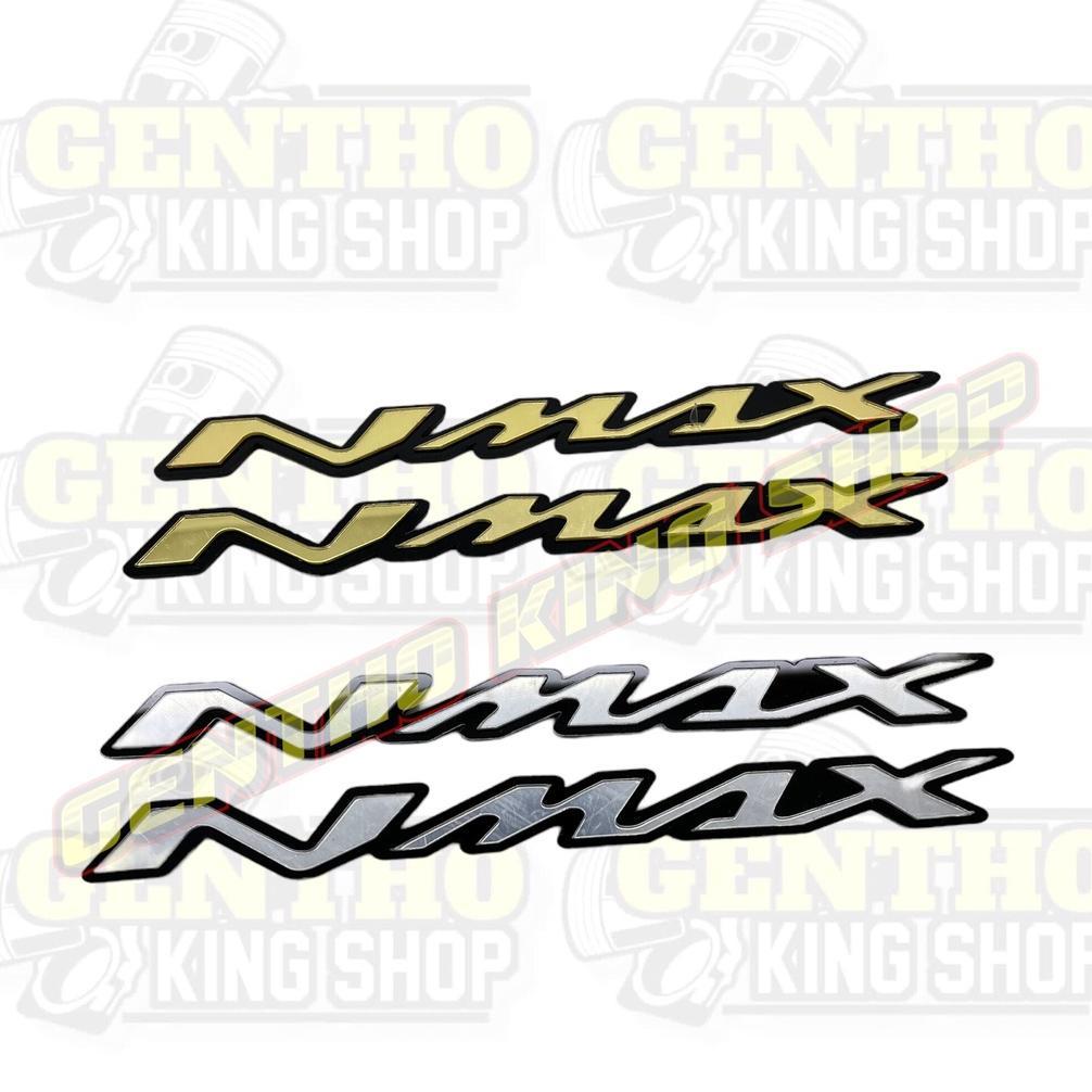 2PCS EMBLEM NMAX 3D LOGO NMAX EMBLEM MOTOR BUKAN STIKER ATAU STICKER TIMBUL VARIASI MOTOR EMBLEM GOL