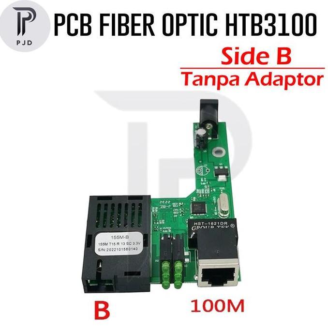 PCB Netlink HTB-3100 A+B Side A Side B Fiber Optic Media Converter FO