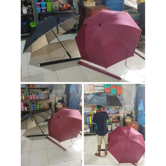 PAYUNG GOLF JUMBO POLOS WARNA SILVER-PAYUNG GOLF SILVER-PAYUNG ANTI UV CO