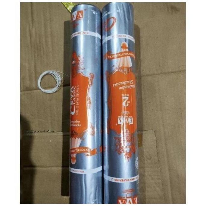 TERMURAH - Shuttlecock kok eva jaya silver ORANGE ORIGINAL