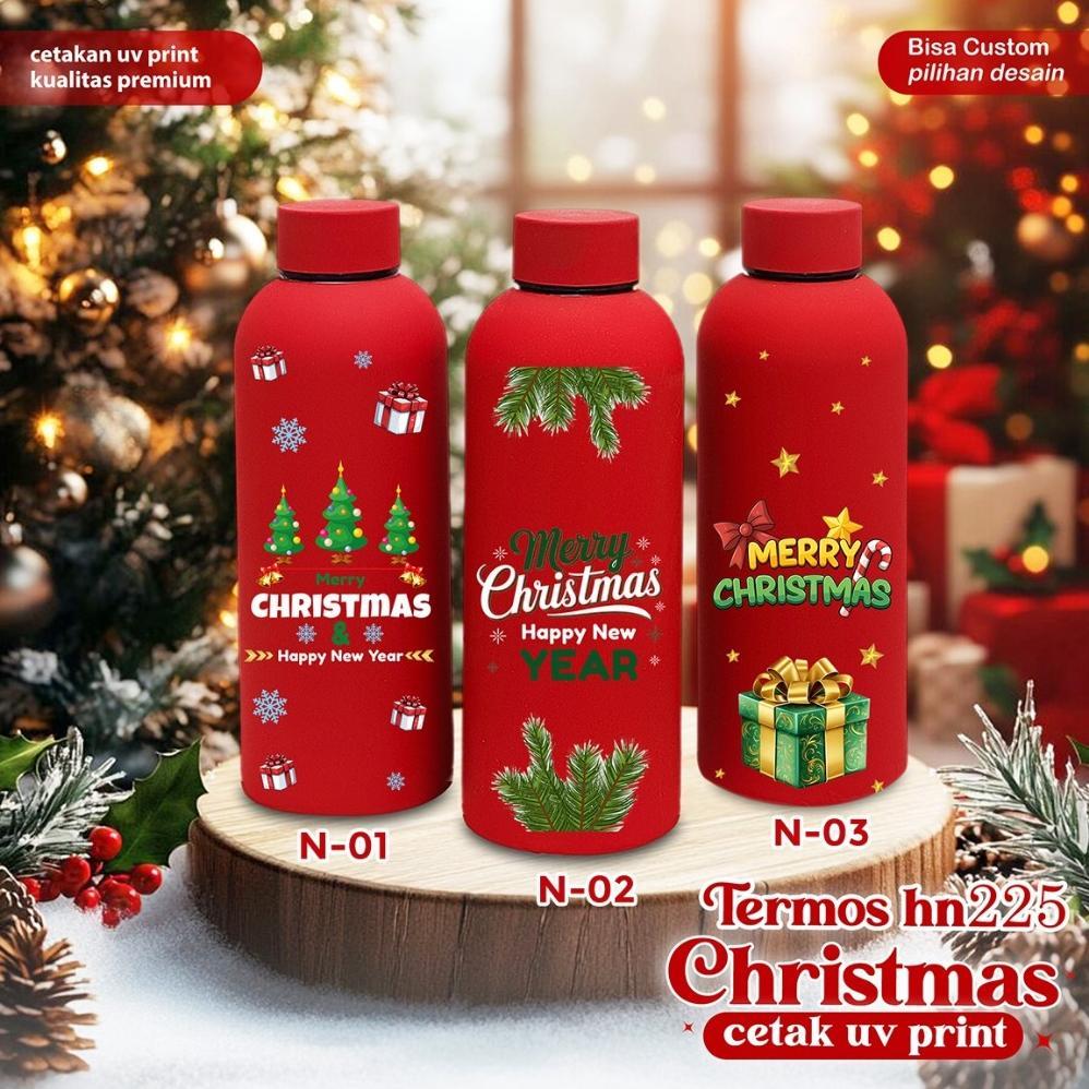 HAMPERS SOUVENIR NATAL ECERAN SATUAN / TERMOS ELITE NATAL CUSTOM / TERMOS HADIAH ANAK /  SOUVENIR NA