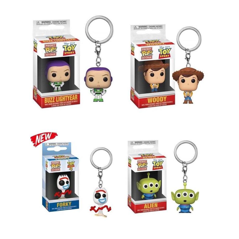 FUNKO POCKET POP KEYCHAIN GANTUNGAN KUNCI DISNEY TOY STORY BUZZ LIGHTYEAR WOODY ALIEN FORKY