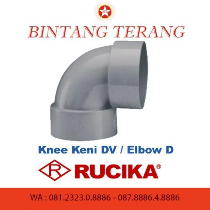 keni knee elbow pvc DV Rucika 8 inch