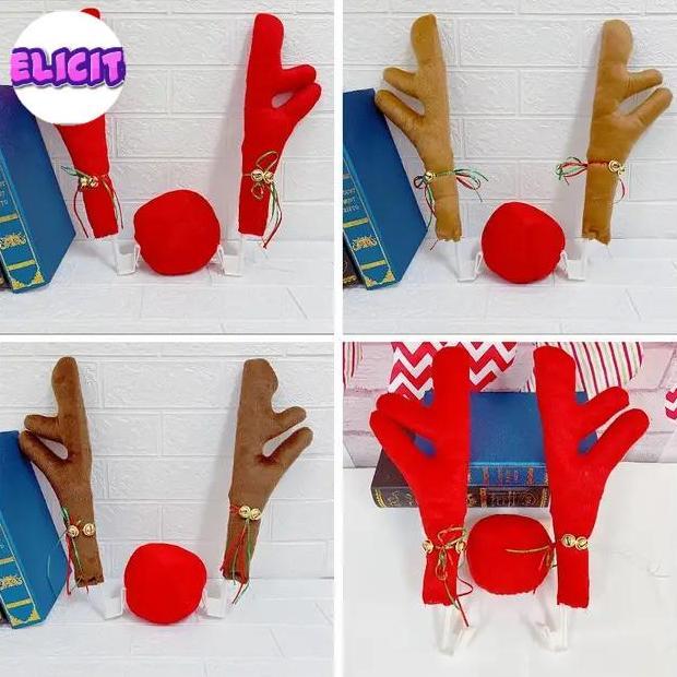 Tanduk Rusa Mobil Dekorasi Natal Hiasan Tanduk Rusa Ukuran Jumbo