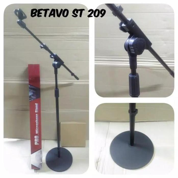Stand Mic Betavo St-209 / St209 Professional Mic Stand Kaki Bulat Siap Kirim