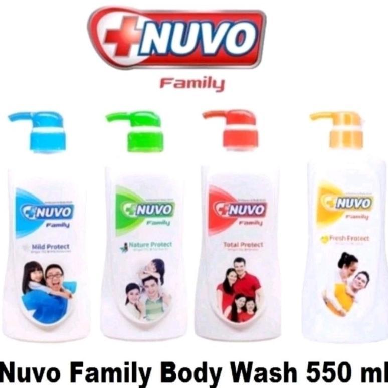 NUVO Bodywash 550ml Botol Pump - Nuvo Sabun Cair 550ml Kemasan Botol