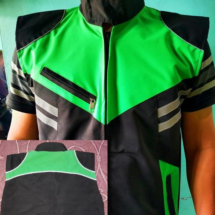 rompi polos hijau ojol Terlaris