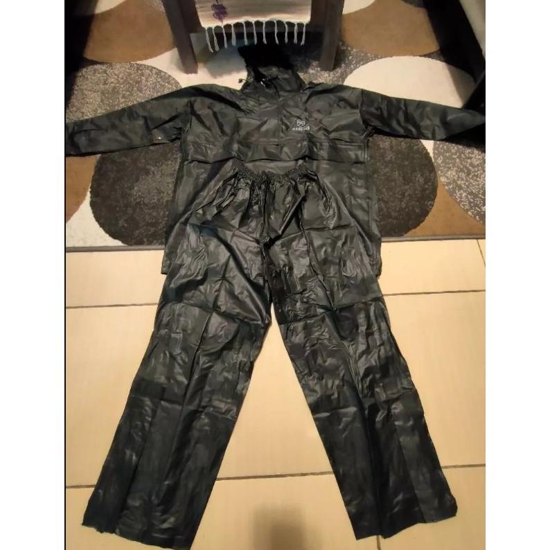 Sinarmekar Jas Hujan Axio Hitam Merah Biru Original Garansi Anti Bocor Bahan Tebal / Mantel Jas Huja