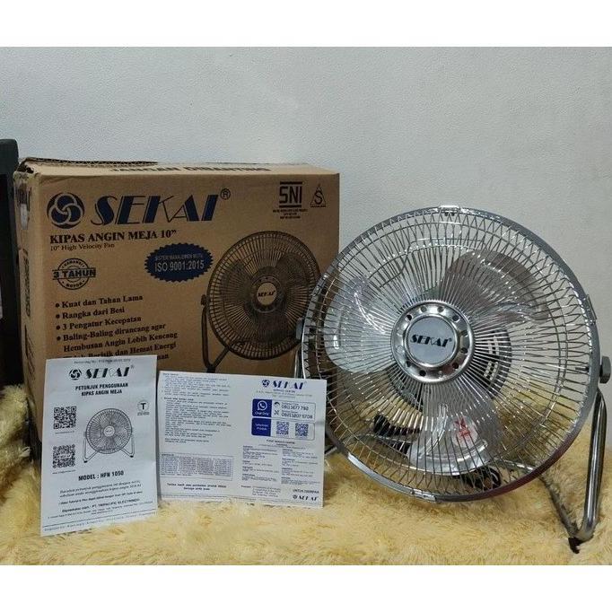 KIPAS ANGIN MEJA DESK FAN KIPAS ANGIN SEKAI 10" 10 INCH HFN-1050