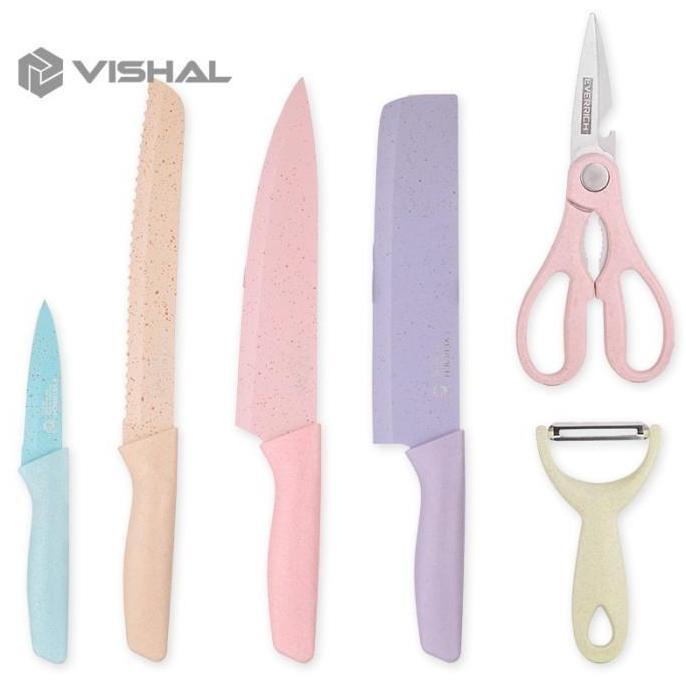 6IN1 Set EVCRIERH Stainless Dilapis Anti Lengket/Peralatan Masak