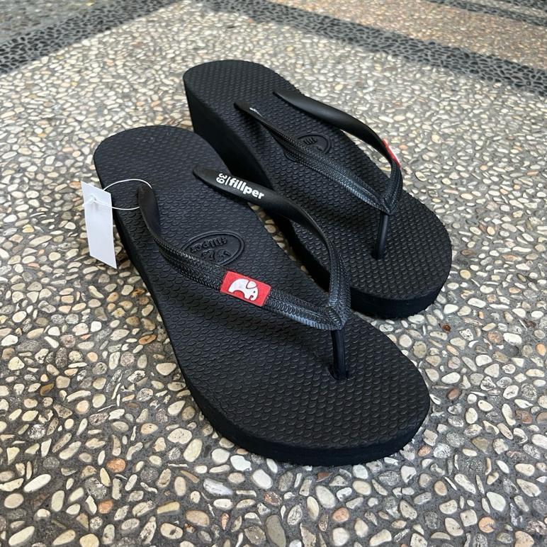 Terlaris Sandal Sendal HAK 5 cm WEDGES FIPPER PUM Cewek Wanita