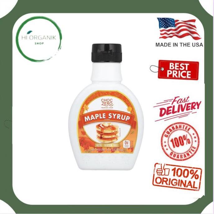 Choczero Maple Syrup Sugar Free 12Oz Keto Friendly - No Sugar Alcohol Original