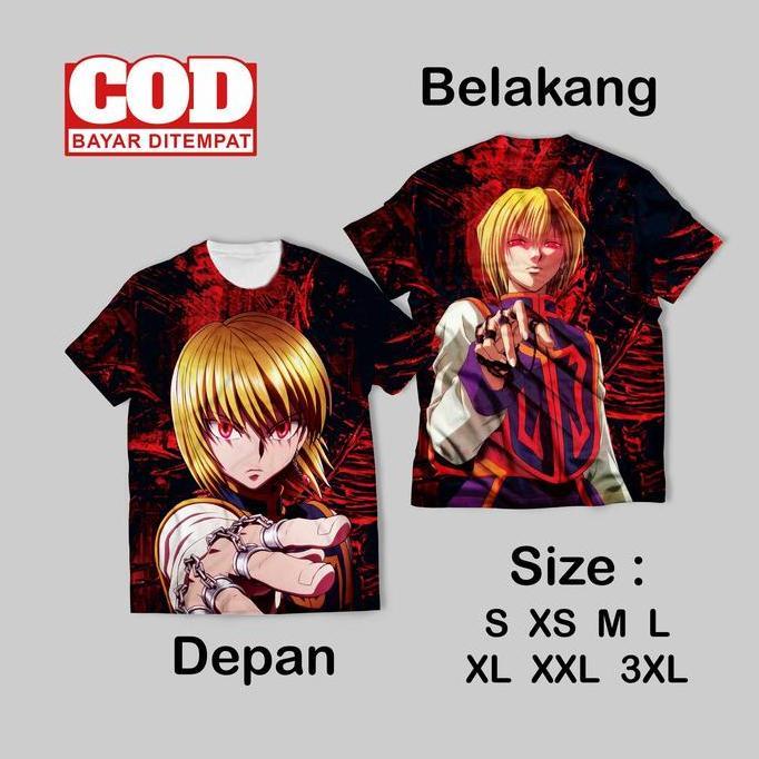 Kaos FullPrint Anime Wallpaper keren | Hunter Anime | Gon Killua Hunter Kaos AOP