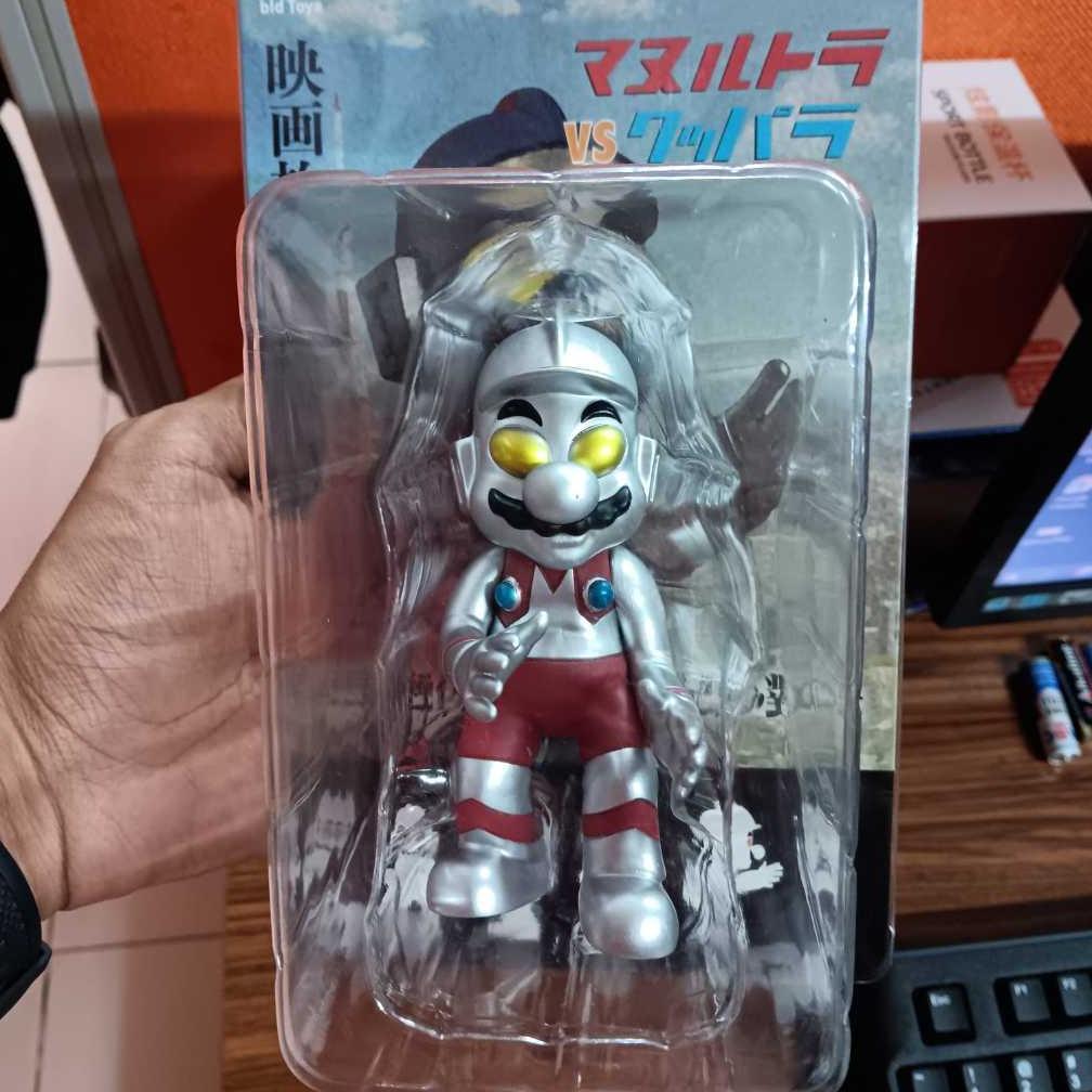 Gavanazz - Bid Toys Action Figure Mario x Ultraman 12cm Mainan Koleksi Anak