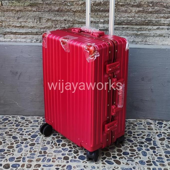 TERBARU - KOPER PREMIUM NON ZIPPER SEMI ALUMINIUM 20 INCHI CABIN SIZE