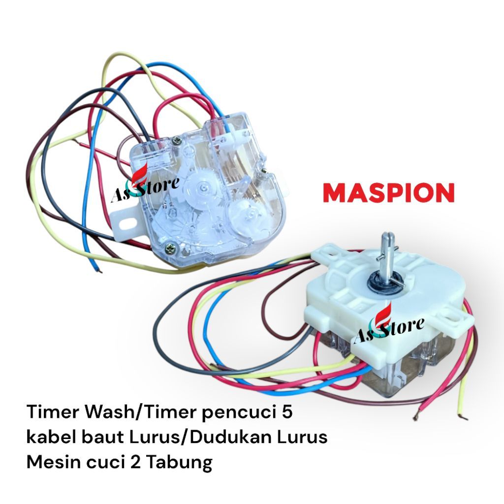 Timer Wash/Timer pencuci Maspion 5 kabel baut Lurus Dudukan Lurus Mesin cuci 2 Tabung
