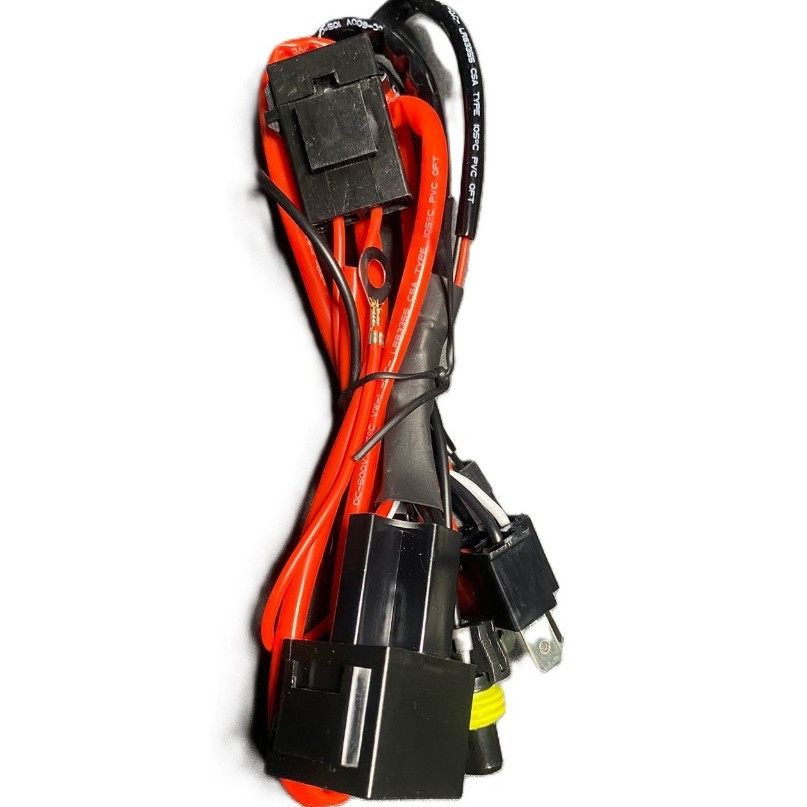 Kabel Relay Lampu HID Projector Biled Projie LED Motor H4 1 Lampu Motorcycle