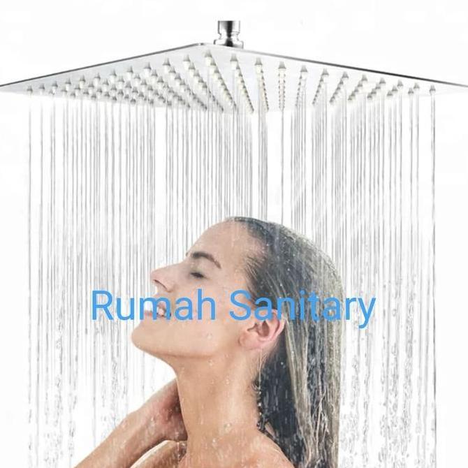 Wall Shower - Shower Mandi - Shower Tanam Stainles 12 inch
