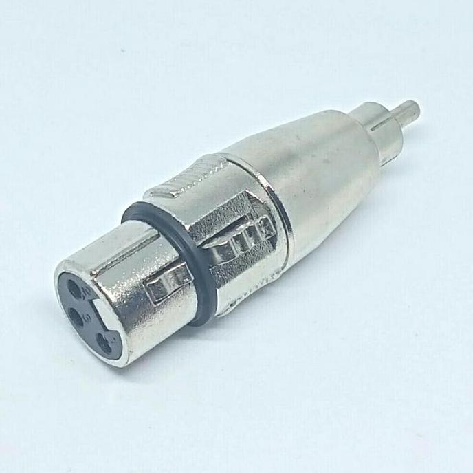 Over jack rca to canon female /jack sambungan rca male to canon female