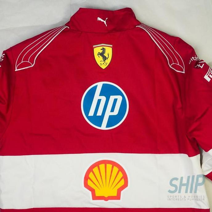Grosir 2025 Ferrari Team Vintage Jacket Original Puma Formula 1 F1 New Baru Jacket Charles Leclerc L