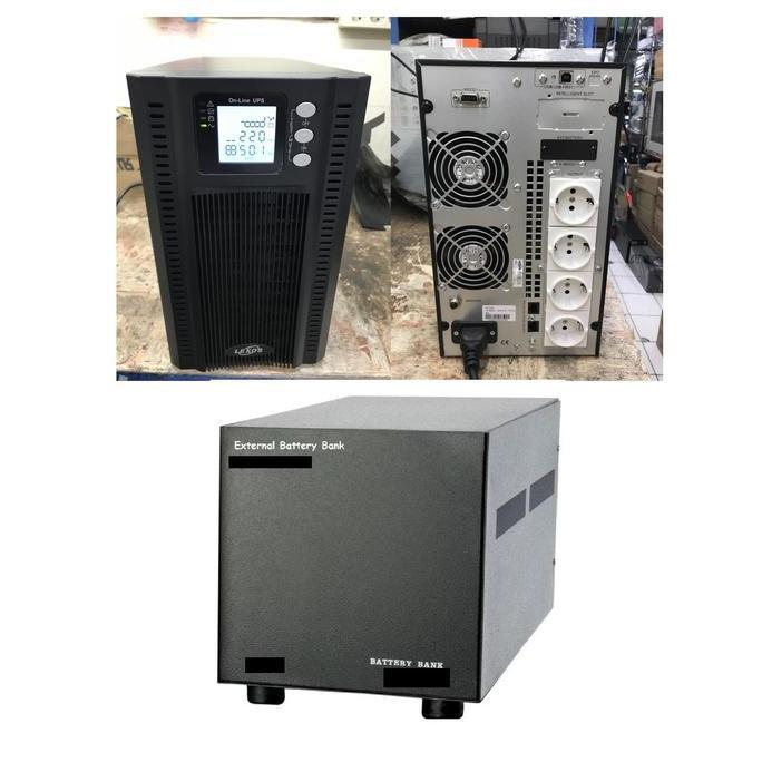 ONLINE UPS LEXOS 2000 VA + EXTERNAL BATTERY BANK 48V 33AH
