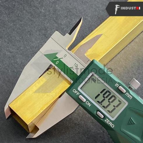 Pipa Hollow Kuningan | Pipa Kotak Kuningan 20 X 20 Mm