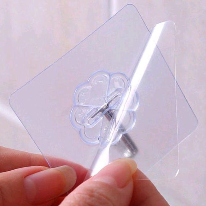 Promo Lem Stiker Tempelan Bunga Hook Magic Gantungan Tempel Dinding Ubin Cod