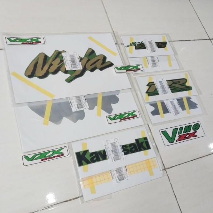 Stiker Striping Decal Ninja RR 150 OLD CBU Hijau Original Kawasaki Terlaris