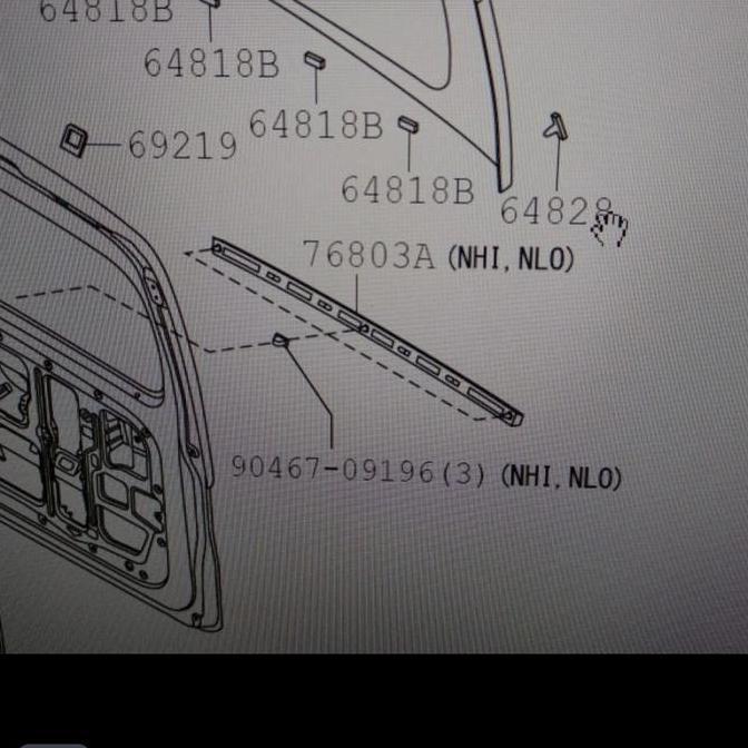 moulding bagasi luxio Ori Terlaris