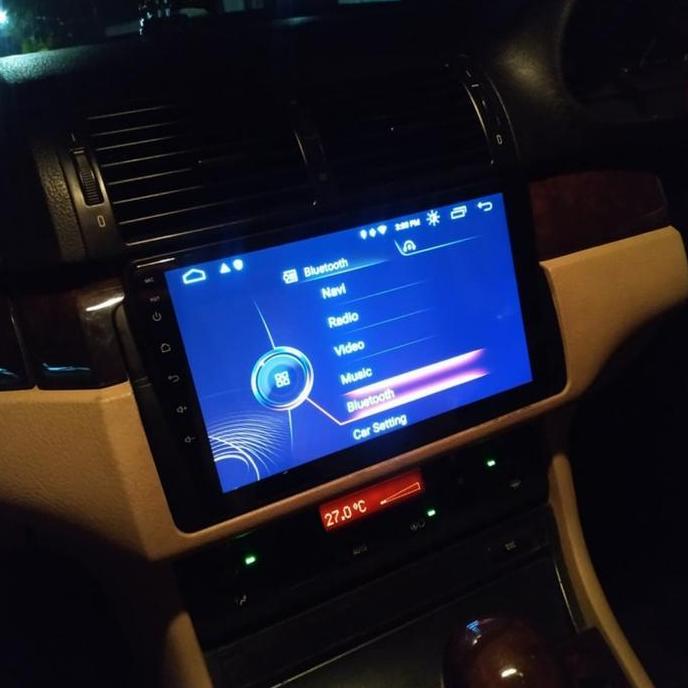 frame panel BMW E46 9inchi android Terlaris