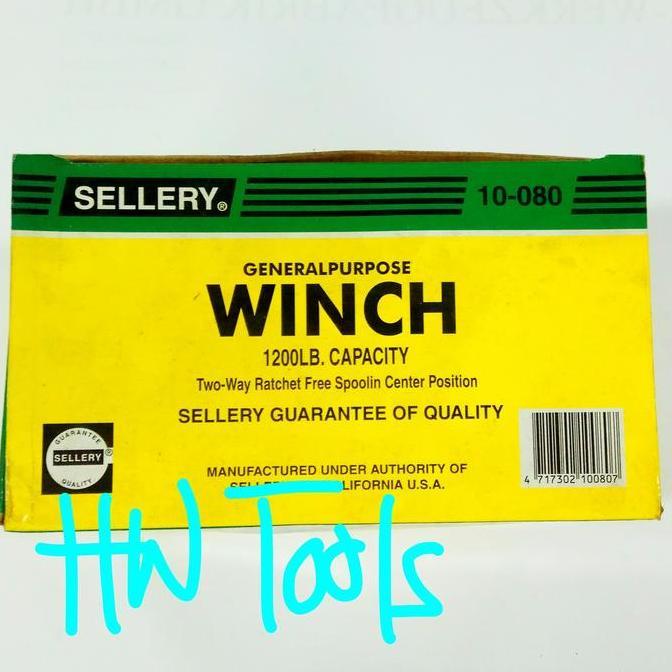 HAND WINCH / BOAT WINCH / KEREKAN KATROL 1200 LBS SELLERY 10-080