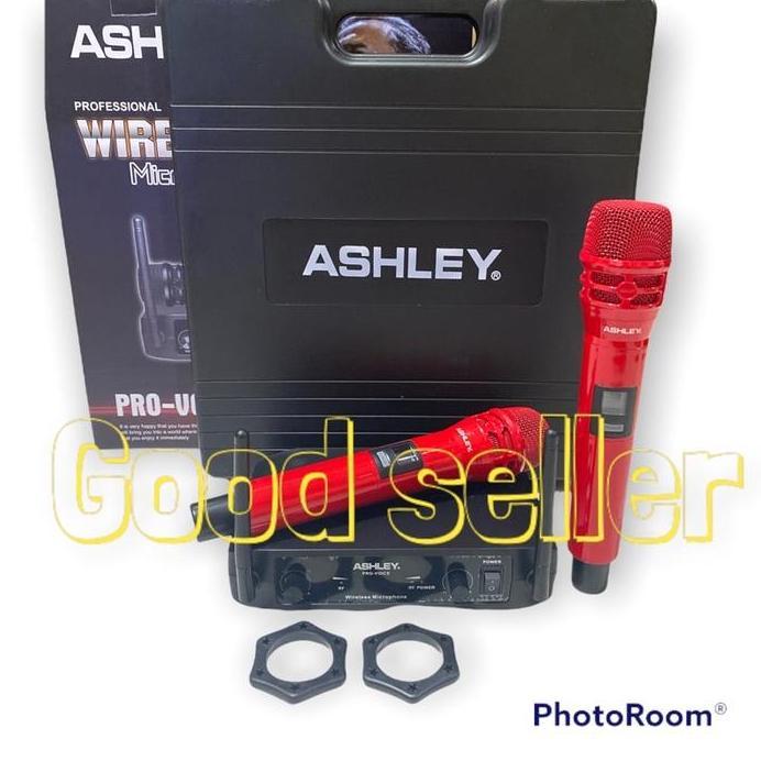 New Mic Wireless Ashley Pro Voice Original Free Koper Mik Microphone Ready
