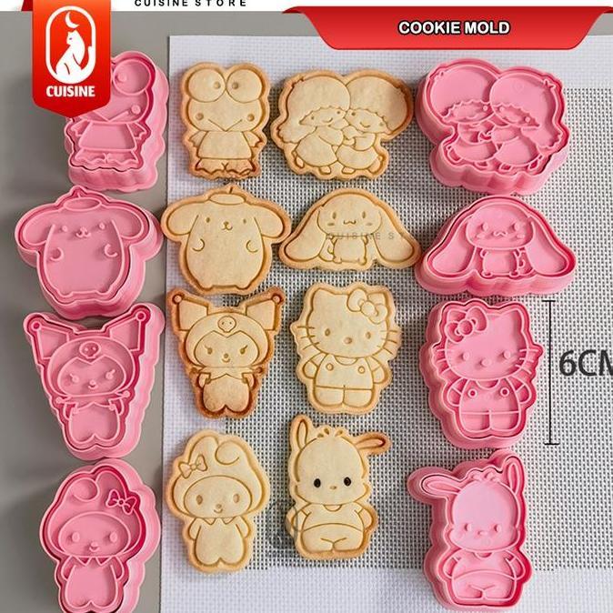 Cetakan Kue Kering Sanrio Cookie Cutter Biskuit Cetakan Nugget Bento Karakter Astronot Frozen Hewan 