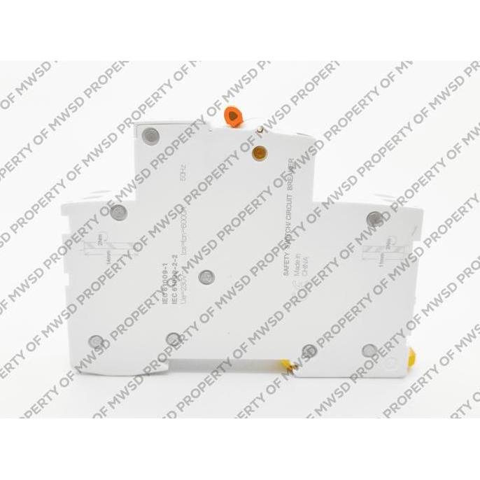 Murah Schneider Electric RCBO Slim DOMD01620 20A 1PN 30mA 4500A Putih dengan Perlindungan ELCB dan M